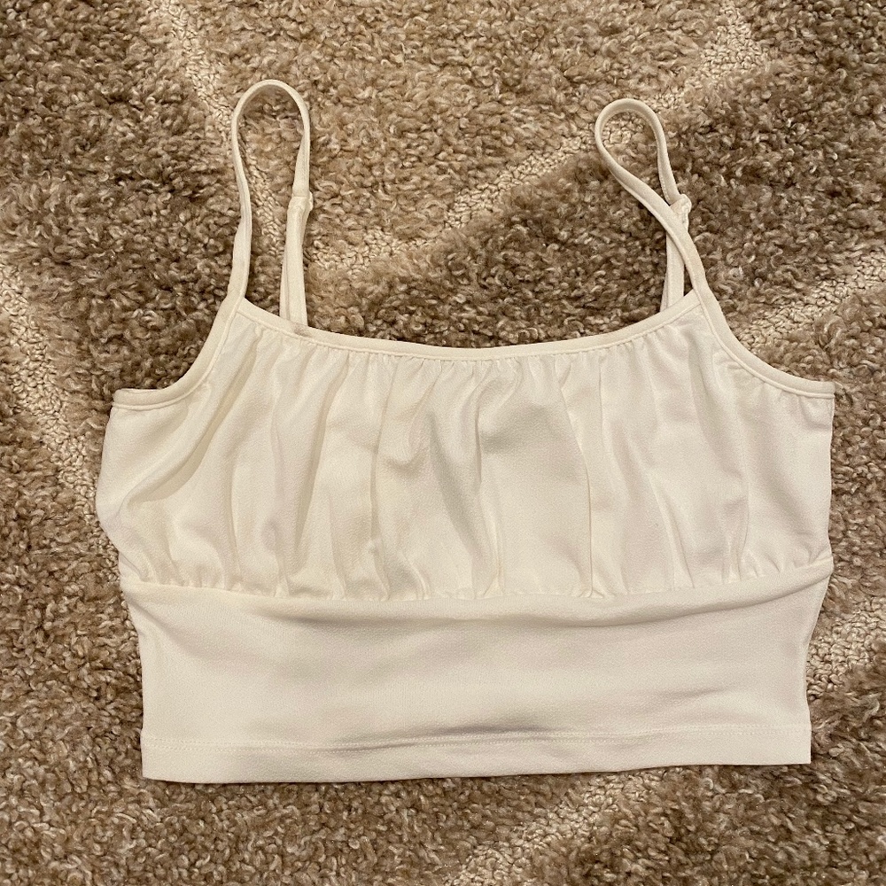 ribbed cropped tank top
